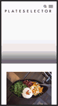 Mobile Screenshot of plateselector.com