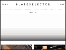 Tablet Screenshot of plateselector.com